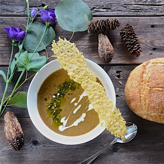 Lentil Soup with Coconut Cream