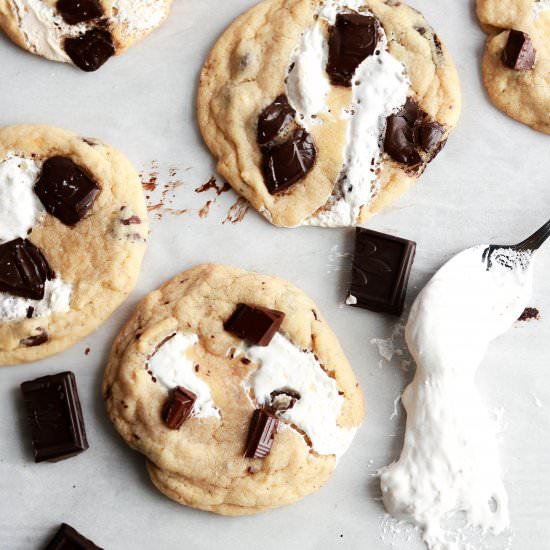 Chocolate Chip Marshmallow Cookies