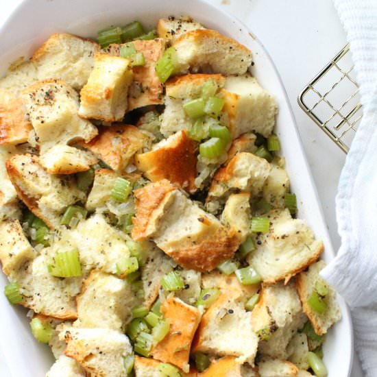 Traditional French Bread Stuffing