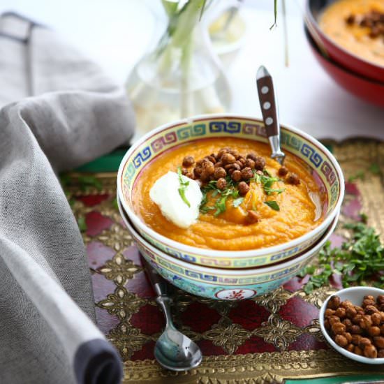 Moroccan Sweet Potato Soup