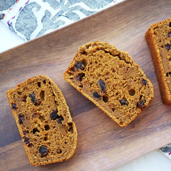 Sweet Potato Cinnamon Raisin Bread