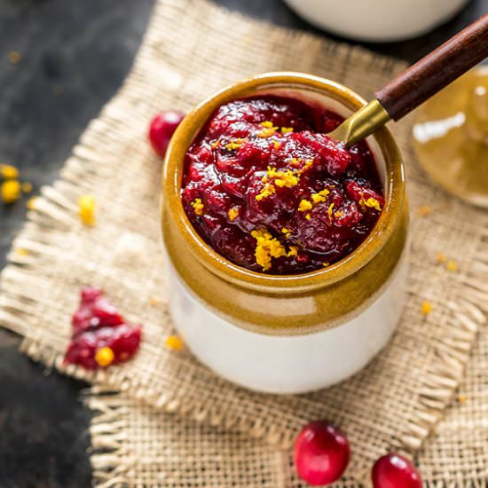 Instant Pot Cranberry Orange Chutney