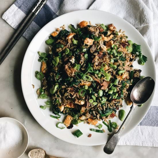 Bacon and Broad Bean Fried Rice