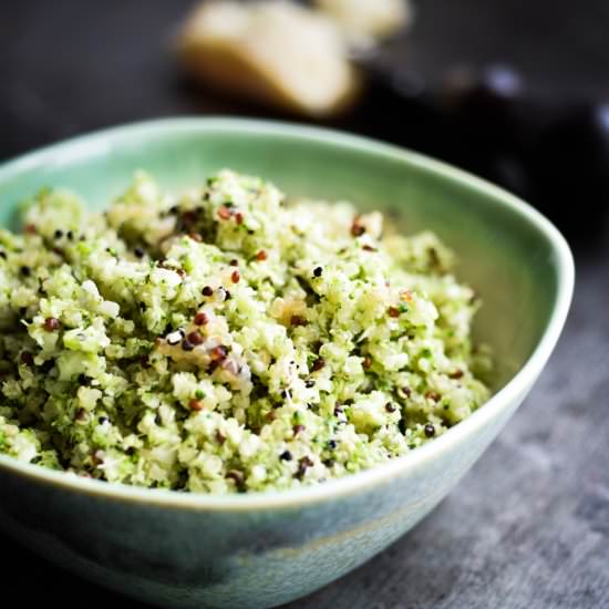 Broccoli Couscous with Quinoa
