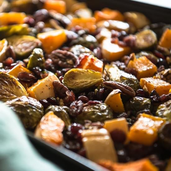 Roasted Brussels Sprouts & Squash
