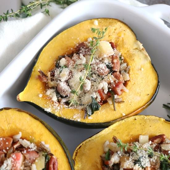 Apple and Sausage Stuffed Squash