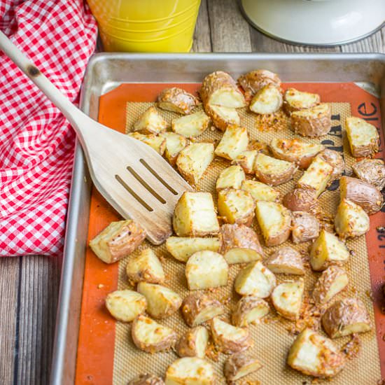 Parmesan Herb Crusted Red Potatoes