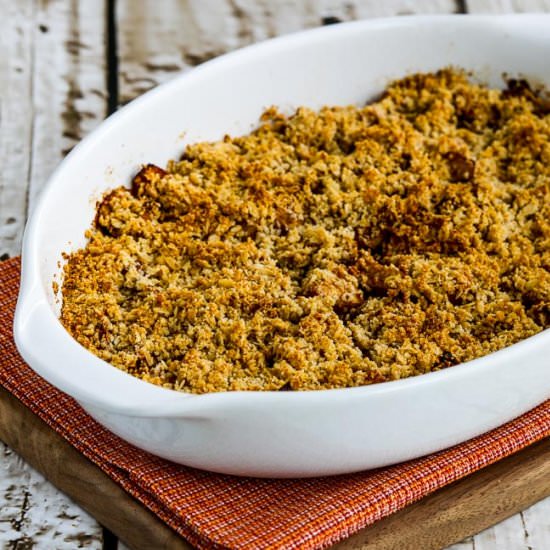 Low-Sugar Vegan Apple Crisp