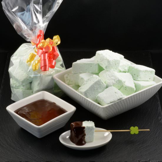 Homemade Mint Marshmallows