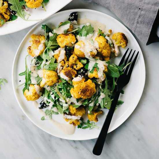 Turmeric Roasted Cauliflower Salad