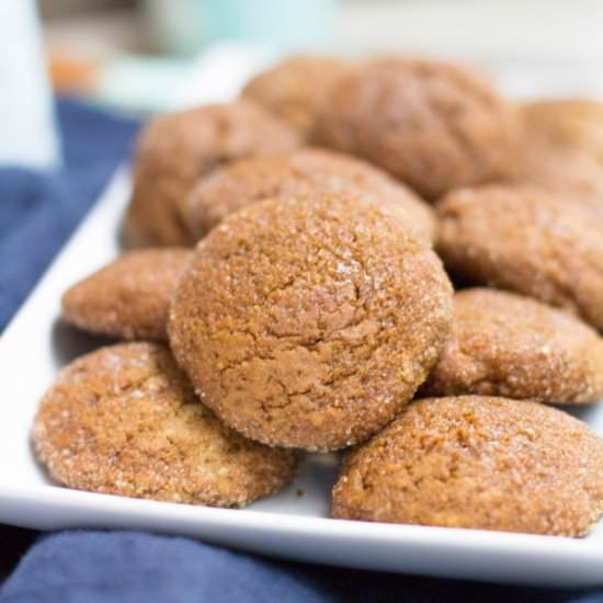 Healthy Gluten Free Gingersnaps