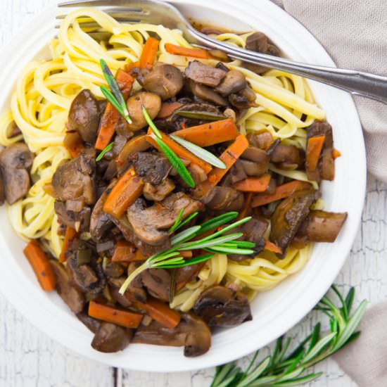 Mushroom Bourguignon