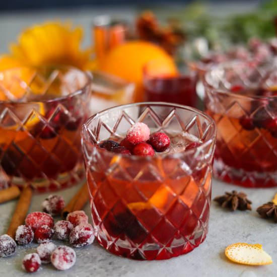 Spiced Cranberry Old Fashioned