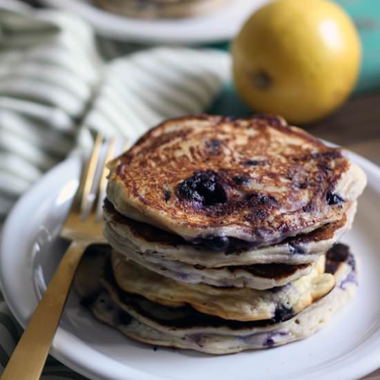 Blueberry Ricotta Pancakes