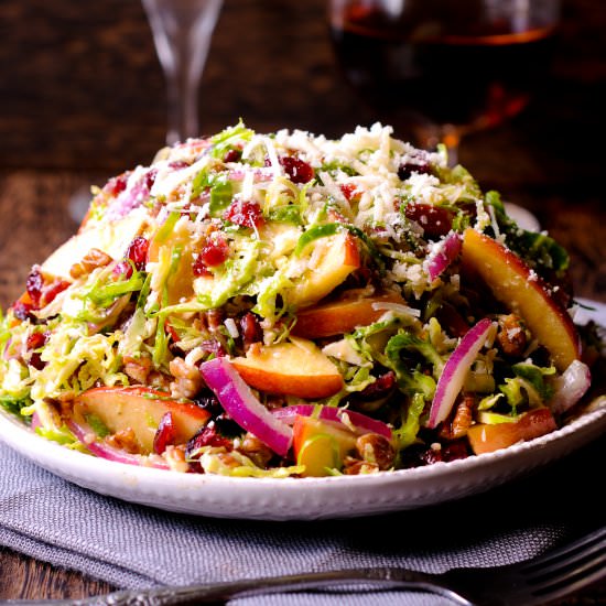 Honey Mustard Brussels Sprout Salad