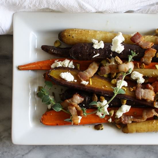 Roasted Rainbow Carrots