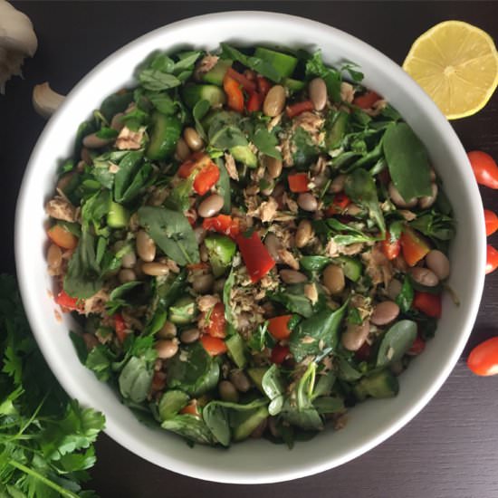 Tuna and white bean salad
