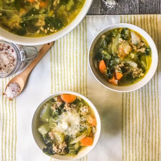Low Carb Vegetable & Sausage Soup