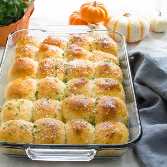 Soft Parmesan Dinner Rolls