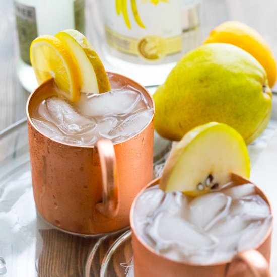 vanilla pear moscow mules