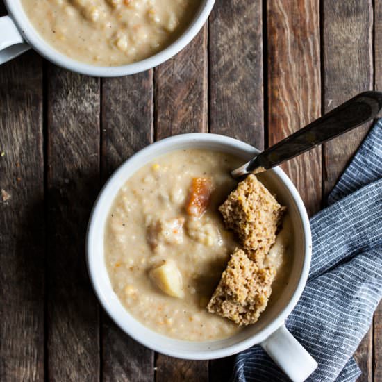 Creamy Cauliflower Corn Chowder