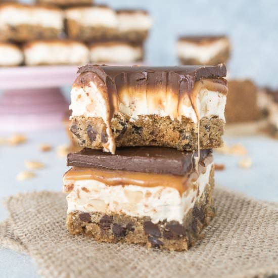 Chocolate Chip Cookie Snickers Bars