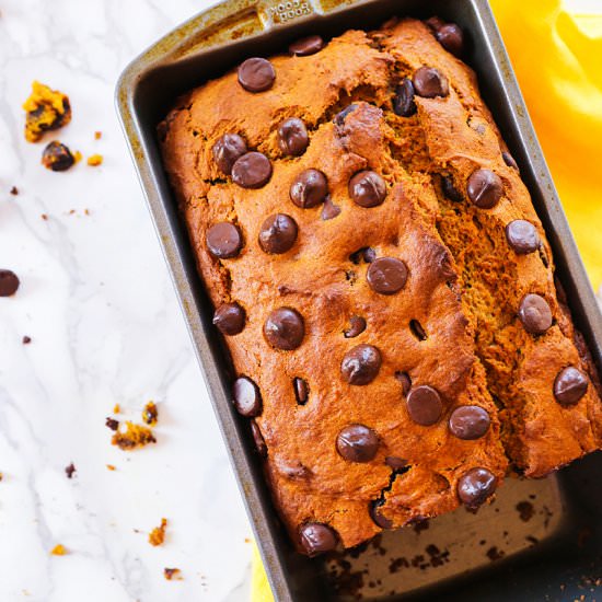 Chocolate Chip Pumpkin Bread