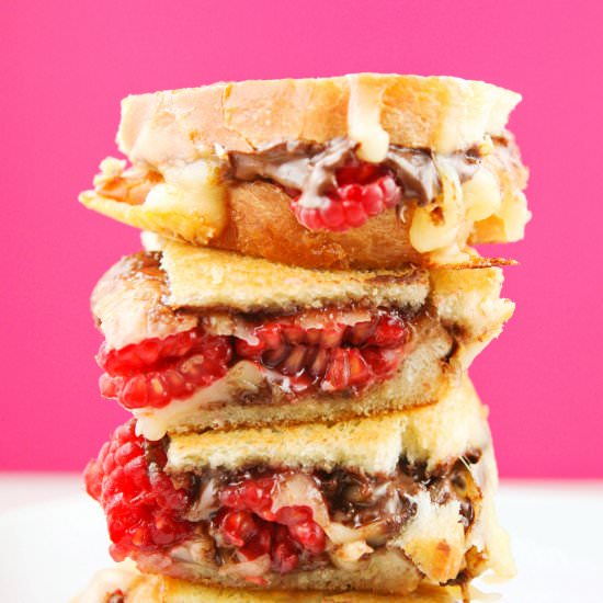 Raspberry Nutella Grilled Cheese