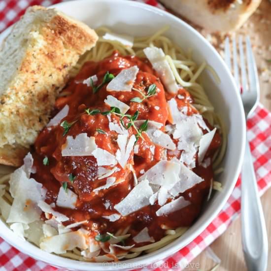Italian Spaghetti and Meatballs