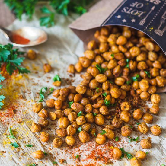 Turmeric Roasted Chickpeas