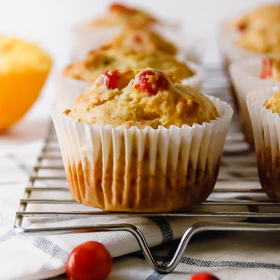 No Fuss Cranberry Orange Muffins