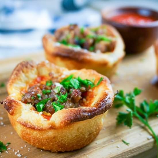 Mini Deep Dish Pizzas