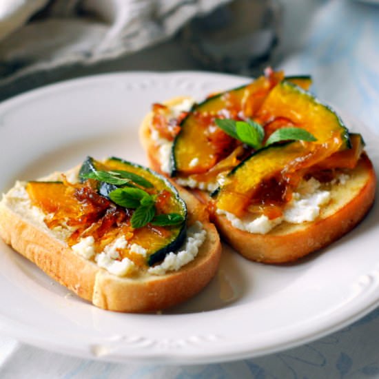 Kabocha Squash Toasts
