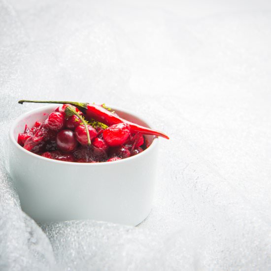 Cranberry Sauce with Chilies