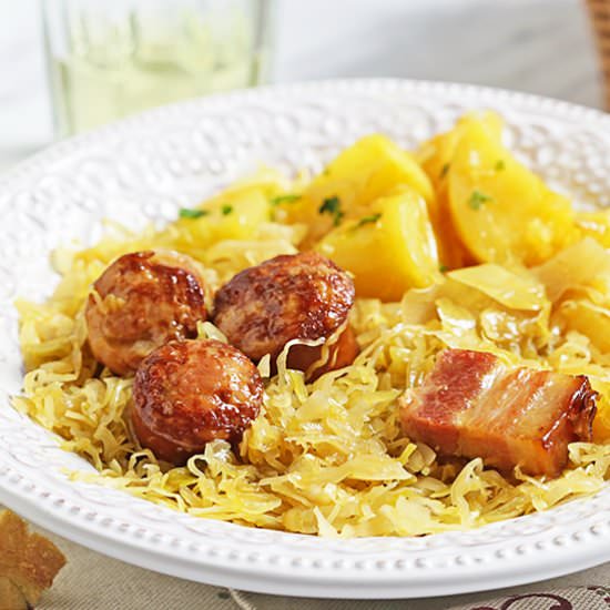 Kielbasa and Sauerkraut Instant Pot
