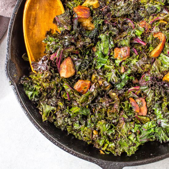 6-Ingredient Pork Belly Kale