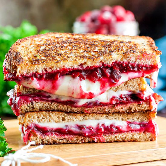 Vegan Cranberry Grilled Cheese