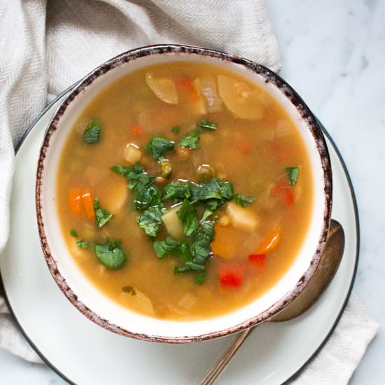 Veggie Split Pea Soup