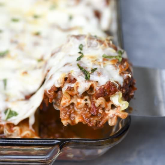 Meaty Lasagna Roll-Ups