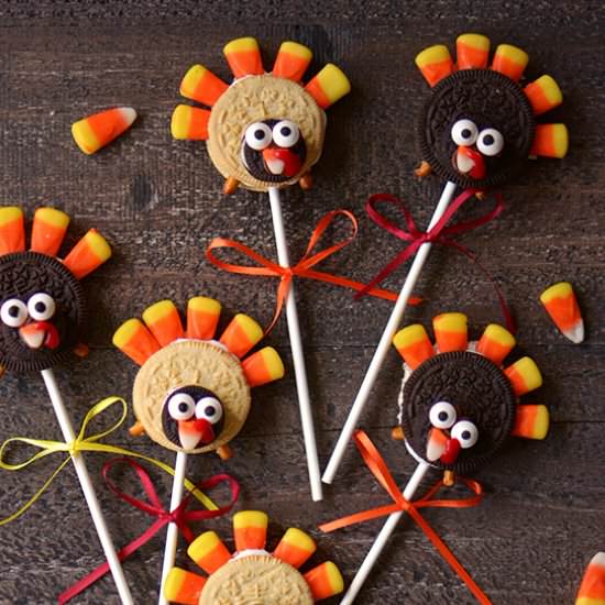 Turkey Cookie Pops