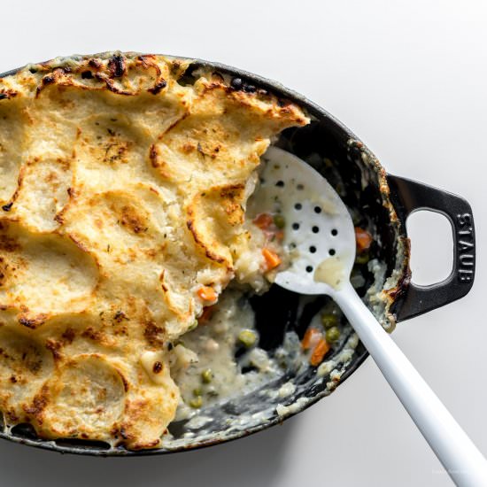 Potato Topped Turkey Pot Pie Recipe