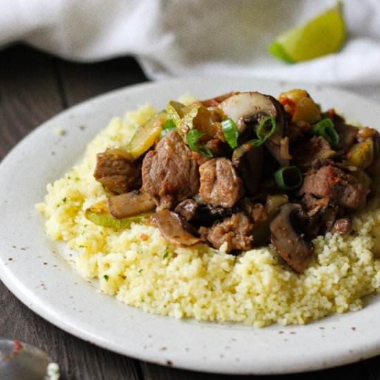 Braised Pork Ragout with Couscous