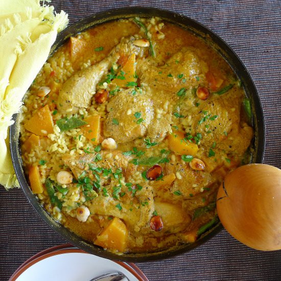Chicken with Soupy Rice