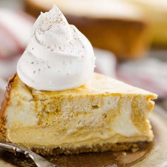 Pumpkin Swirl Cheesecake