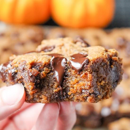 Paleo Pumpkin Blondies