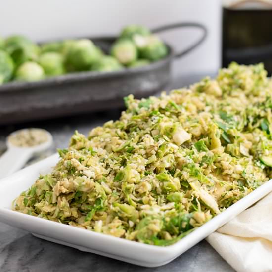 Shaved Brussels Sprouts Salad