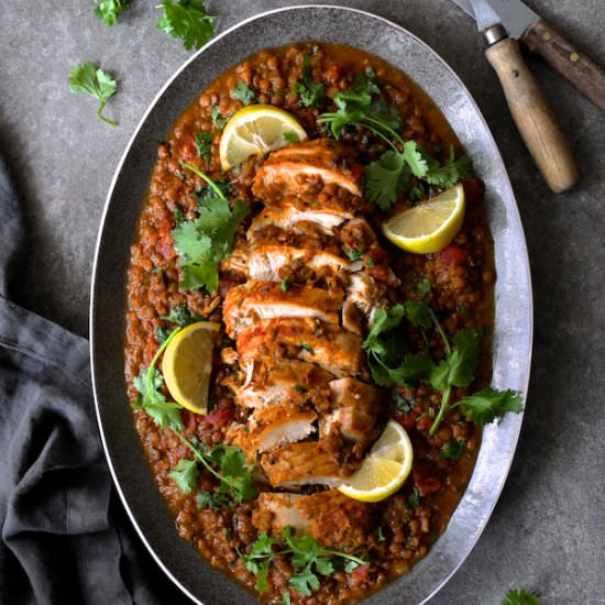 Slow-Cooker Moroccan Turkey Lentils