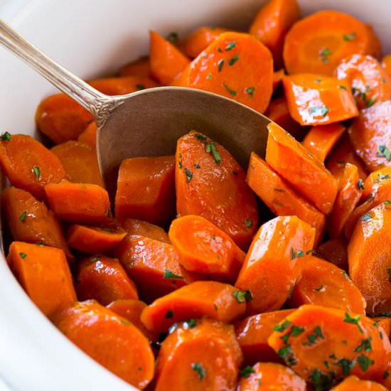 Slow Cooker Glazed Carrots