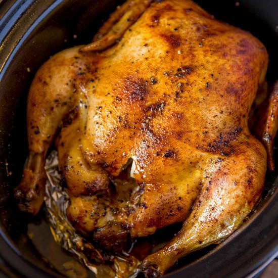 Slow Cooker Rotisserie Chicken