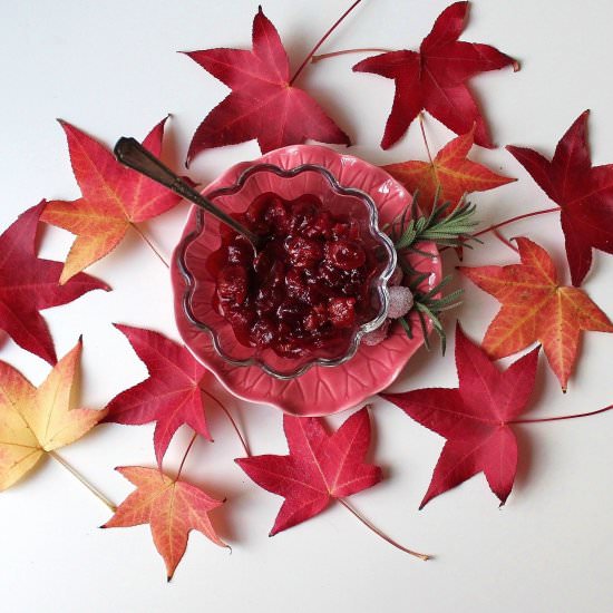 Cranberry Sauce with Dried Cherries